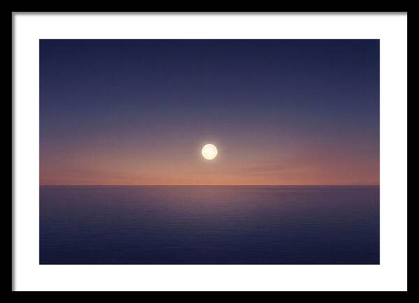 Evening Star Above Ocean Horizon