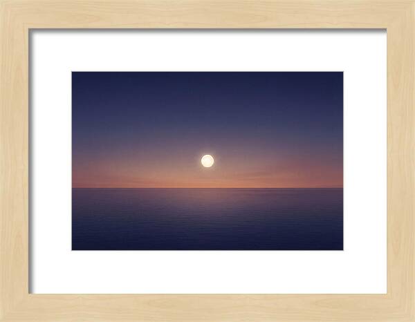 Evening Star Above Ocean Horizon