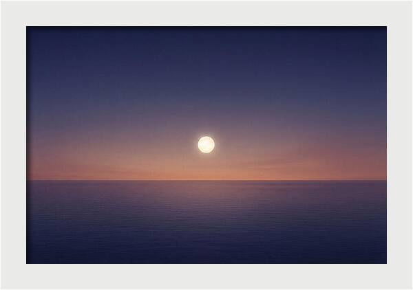Evening Star Above Ocean Horizon