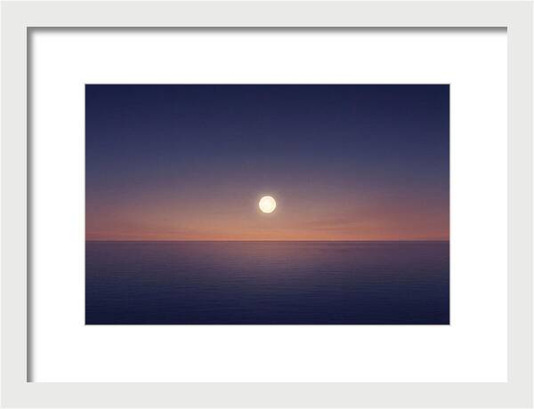 Evening Star Above Ocean Horizon