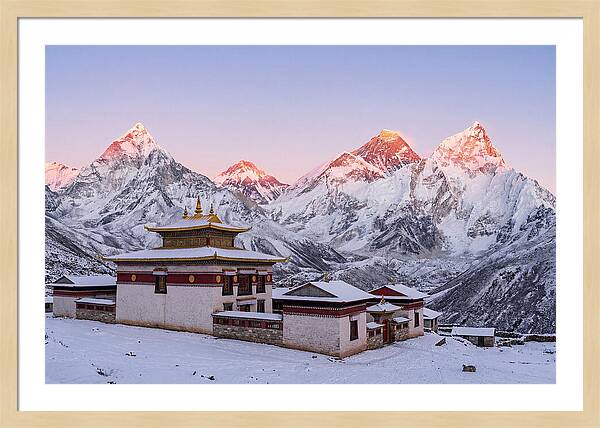 Everest Massif From Tengboche Monastery