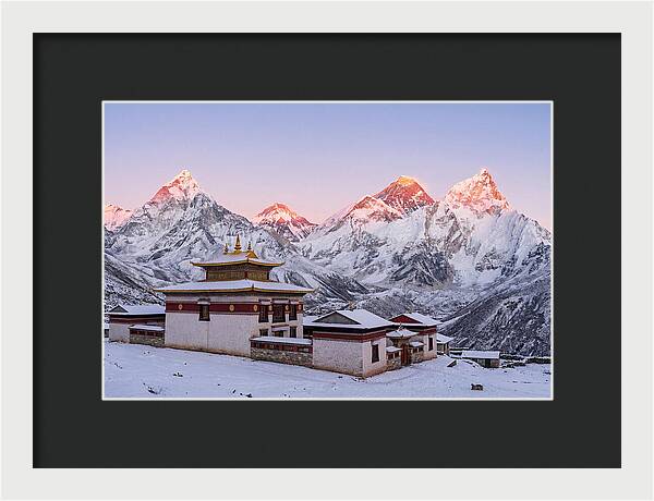 Everest Massif From Tengboche Monastery