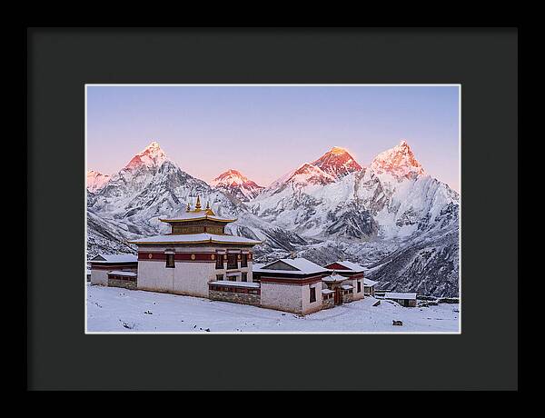 Everest Massif From Tengboche Monastery