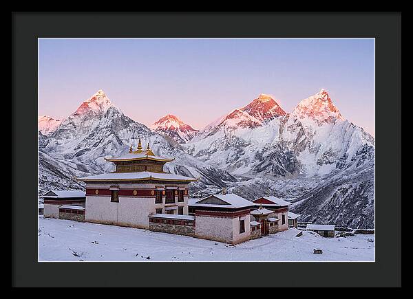 Everest Massif From Tengboche Monastery