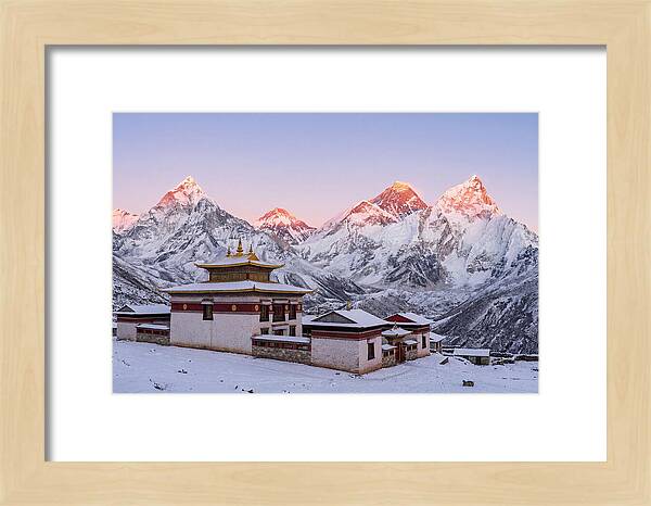 Everest Massif From Tengboche Monastery