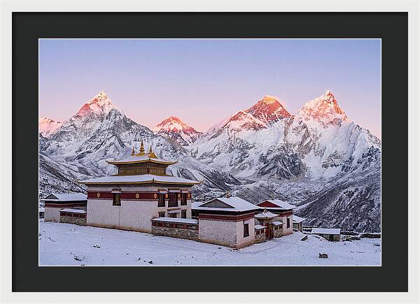 Everest Massif From Tengboche Monastery