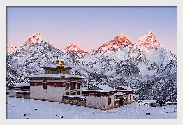Everest Massif From Tengboche Monastery