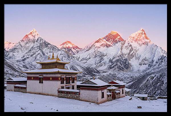 Everest Massif From Tengboche Monastery