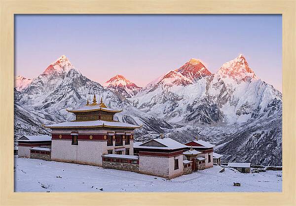 Everest Massif From Tengboche Monastery