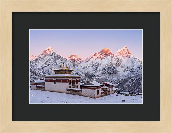 Everest Massif From Tengboche Monastery