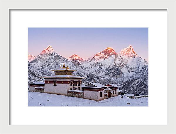 Everest Massif From Tengboche Monastery