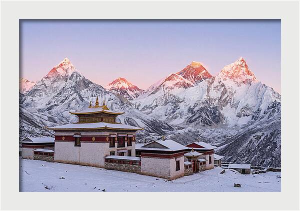Everest Massif From Tengboche Monastery