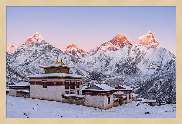 Everest Massif From Tengboche Monastery
