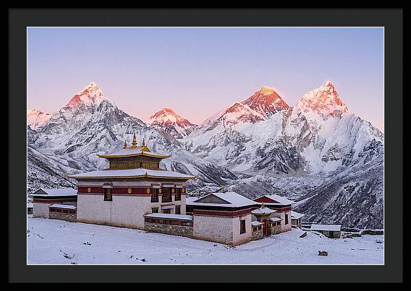 Everest Massif From Tengboche Monastery