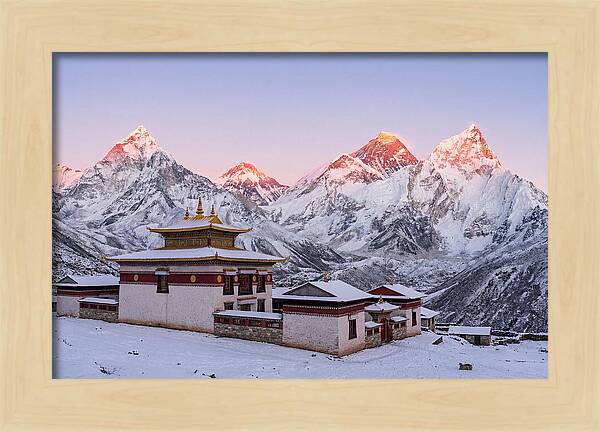 Everest Massif From Tengboche Monastery