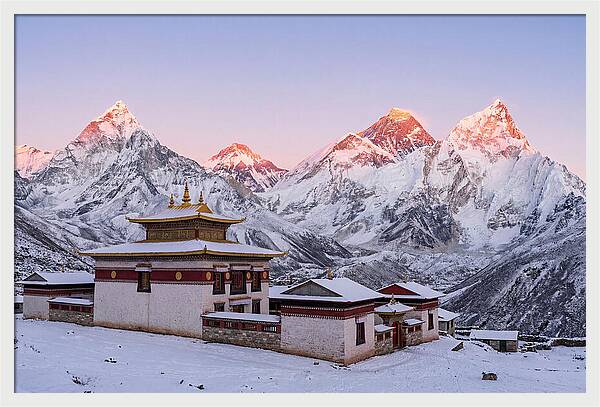 Everest Massif From Tengboche Monastery