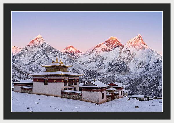 Everest Massif From Tengboche Monastery