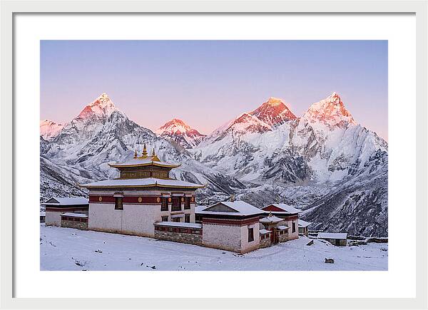 Everest Massif From Tengboche Monastery
