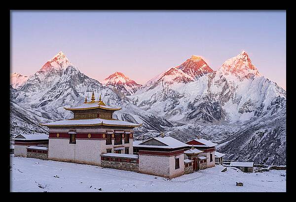 Everest Massif From Tengboche Monastery