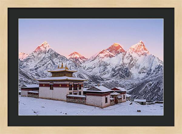 Everest Massif From Tengboche Monastery