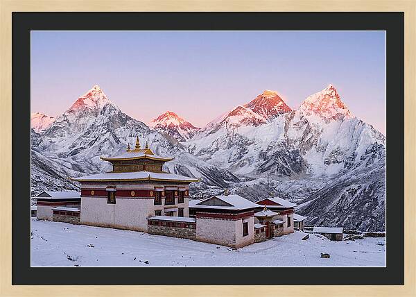 Everest Massif From Tengboche Monastery