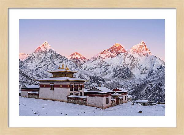 Everest Massif From Tengboche Monastery