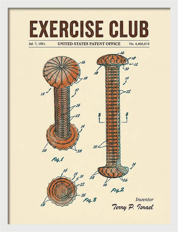Exercise Club Retro Patent Us4466610a