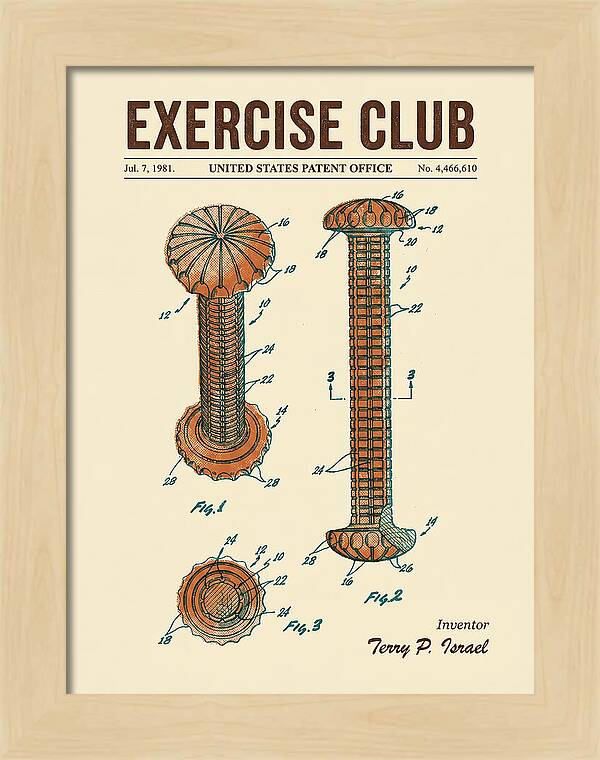 Exercise Club Retro Patent Us4466610a