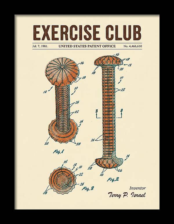 Exercise Club Retro Patent Us4466610a