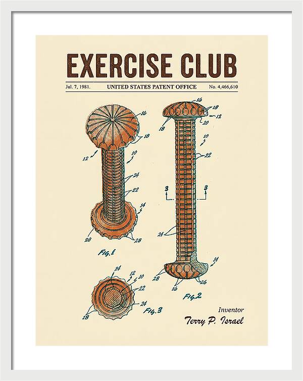 Exercise Club Retro Patent Us4466610a