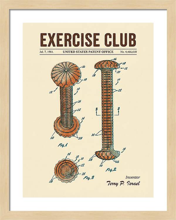 Exercise Club Retro Patent Us4466610a