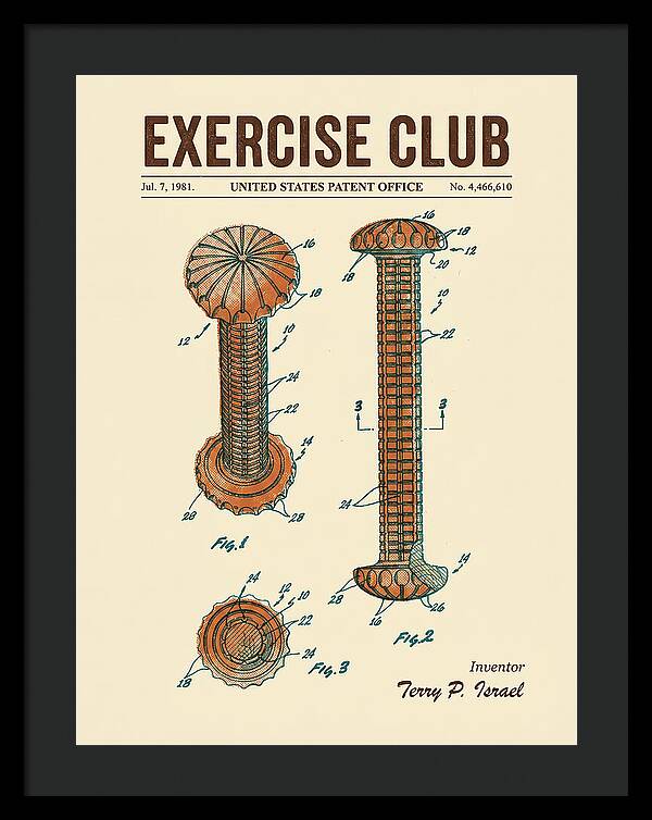 Exercise Club Retro Patent Us4466610a