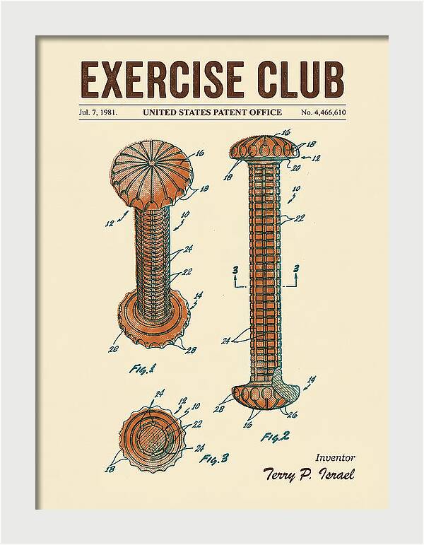 Exercise Club Retro Patent Us4466610a