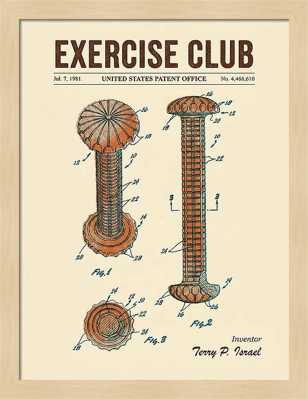 Exercise Club Retro Patent Us4466610a