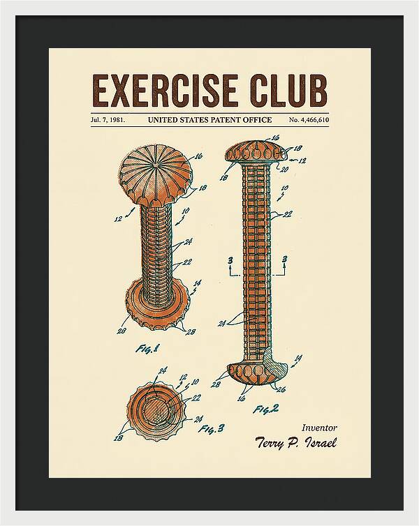 Exercise Club Retro Patent Us4466610a