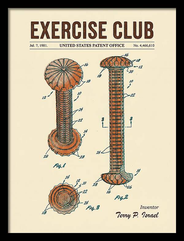 Exercise Club Retro Patent Us4466610a