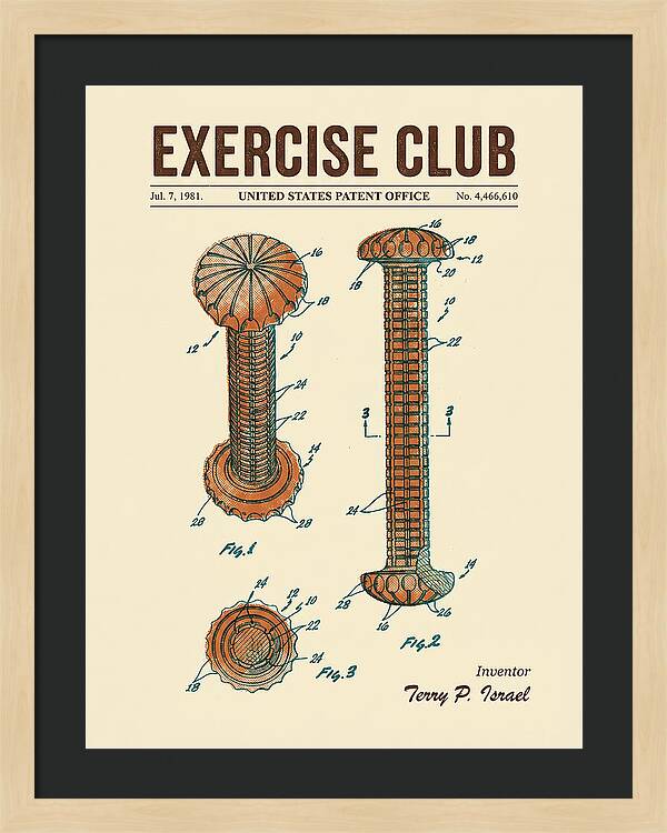 Exercise Club Retro Patent Us4466610a