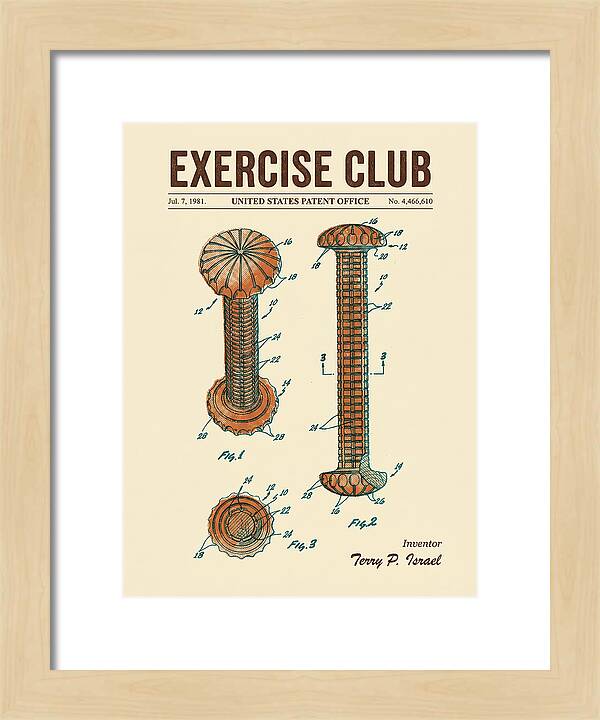 Exercise Club Retro Patent Us4466610a