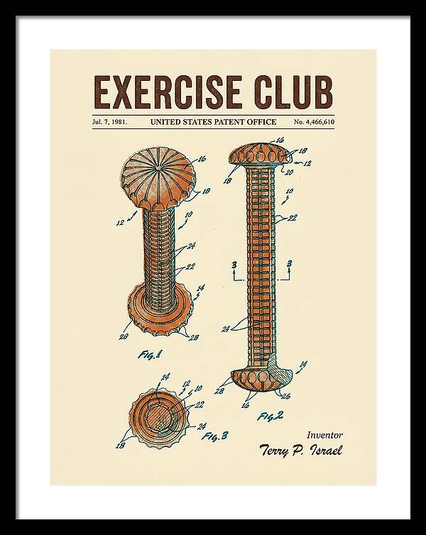 Exercise Club Retro Patent Us4466610a