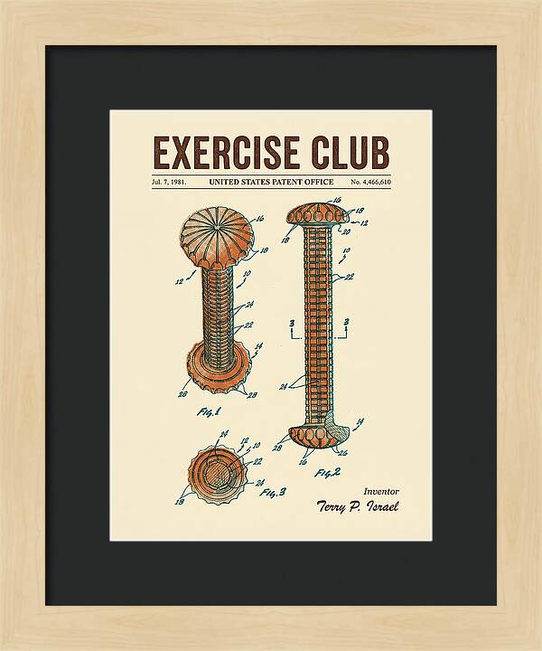 Exercise Club Retro Patent Us4466610a