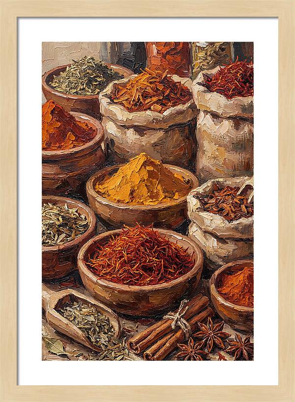Exotic Spice Market Display