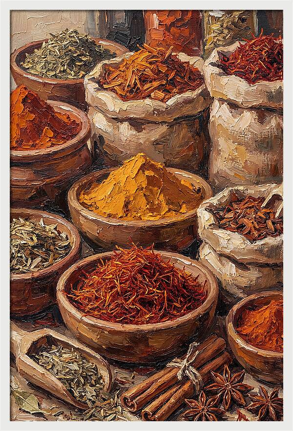 Exotic Spice Market Display