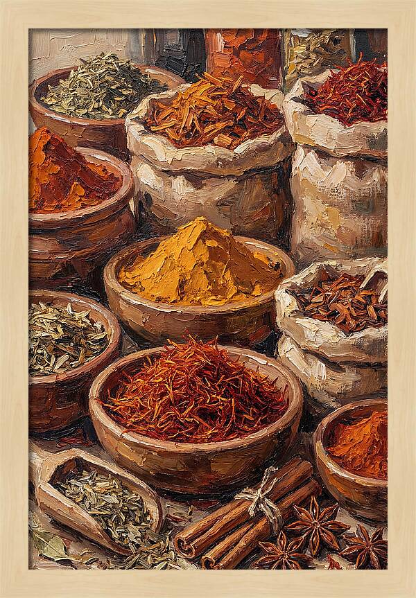 Exotic Spice Market Display