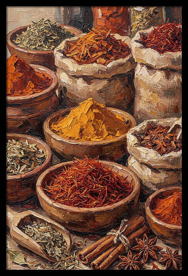 Exotic Spice Market Display