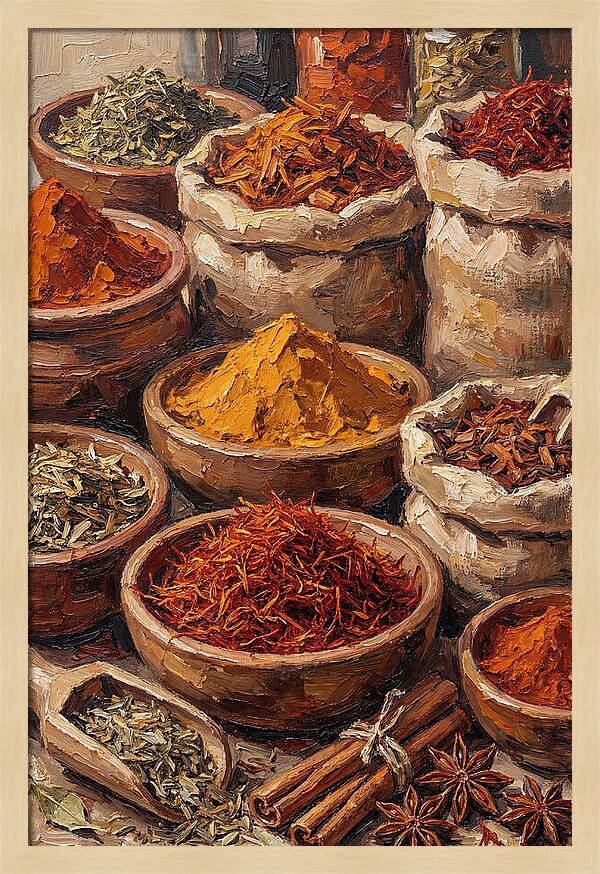 Exotic Spice Market Display
