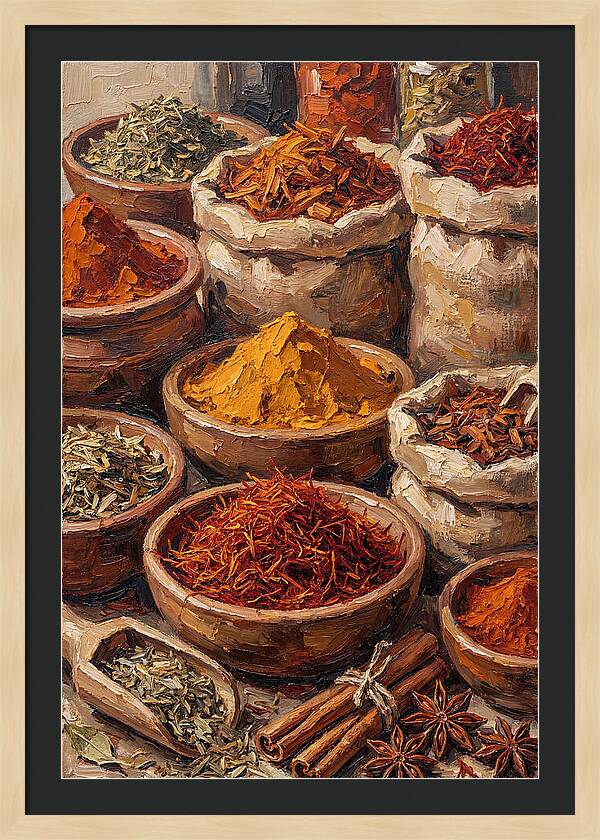 Exotic Spice Market Display