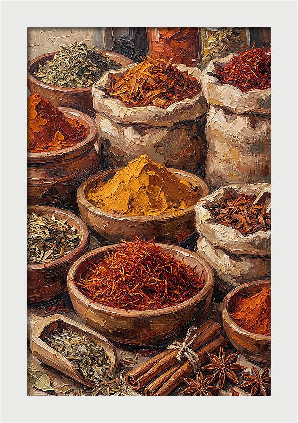 Exotic Spice Market Display