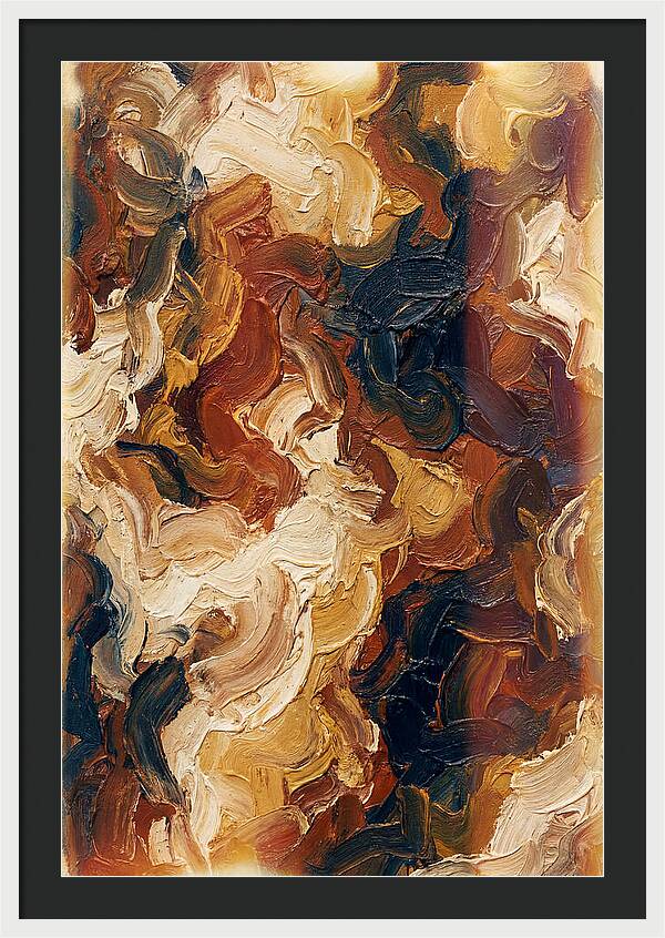 Experimental Brushstrokes In Earth Tones