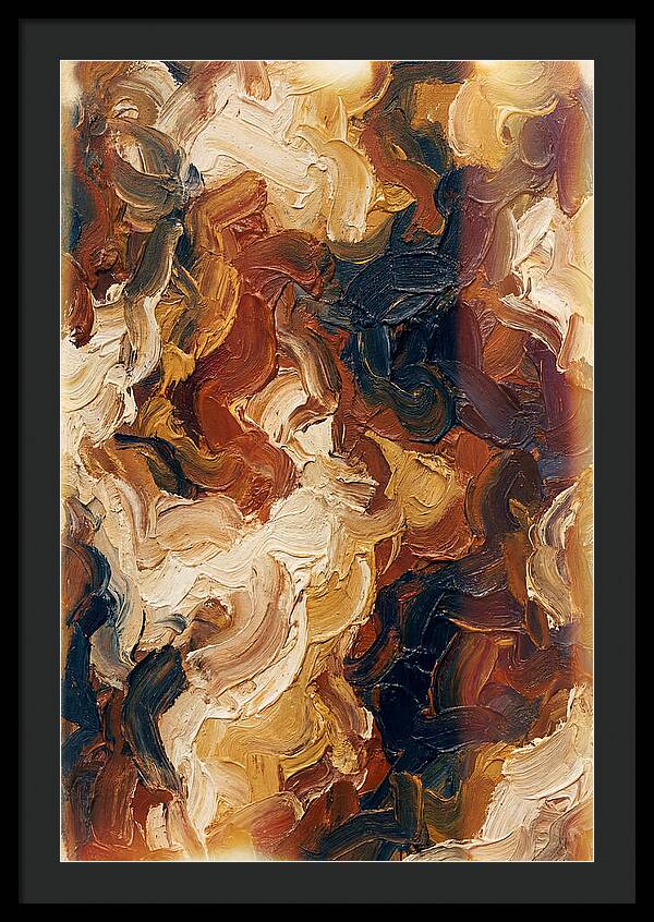 Experimental Brushstrokes In Earth Tones