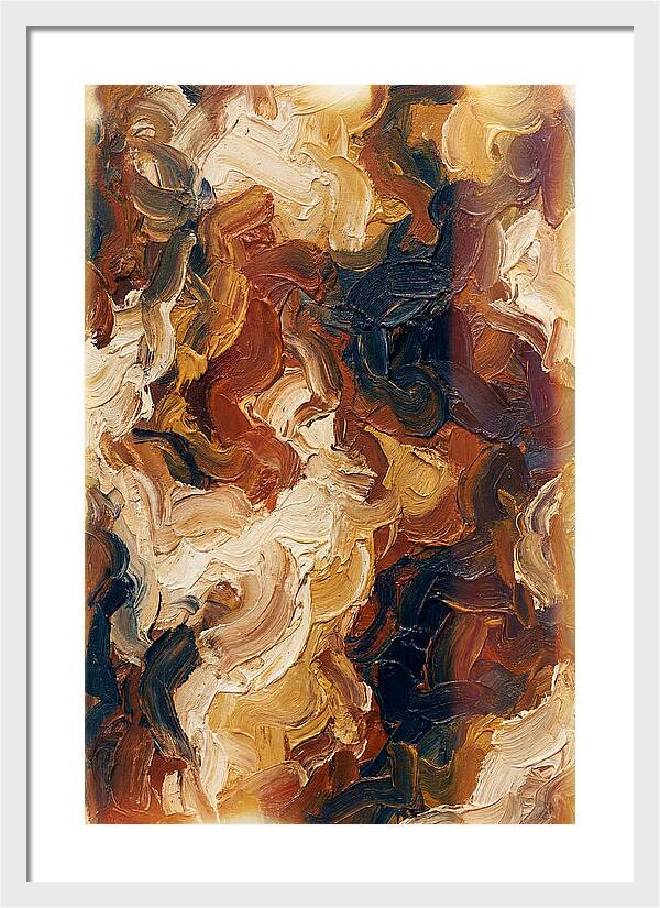 Experimental Brushstrokes In Earth Tones